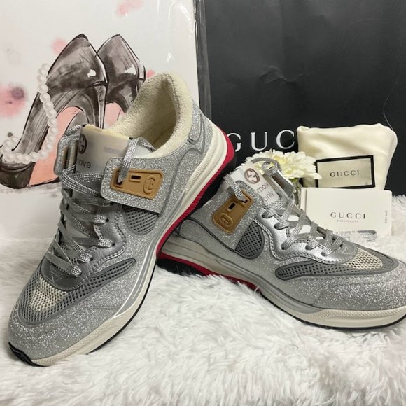 GUCCI ULTRA PACE LOW TOP SNEAKERS - Authentic - Picture 2 of 14
